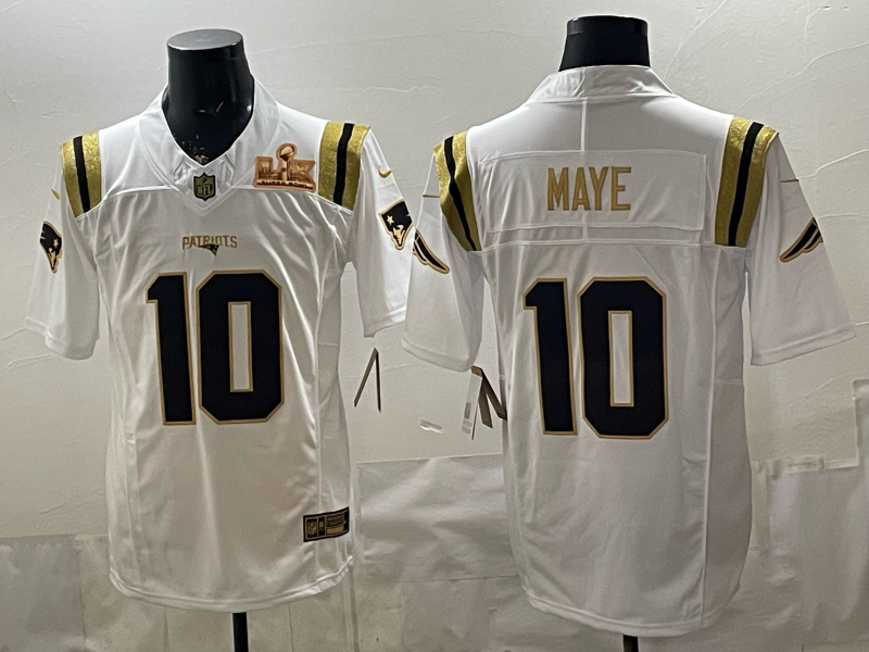 Men 2026 New England Patriots #10 Maye white Nike Limited NFL Jersey 02->new england patriots->NFL Jersey